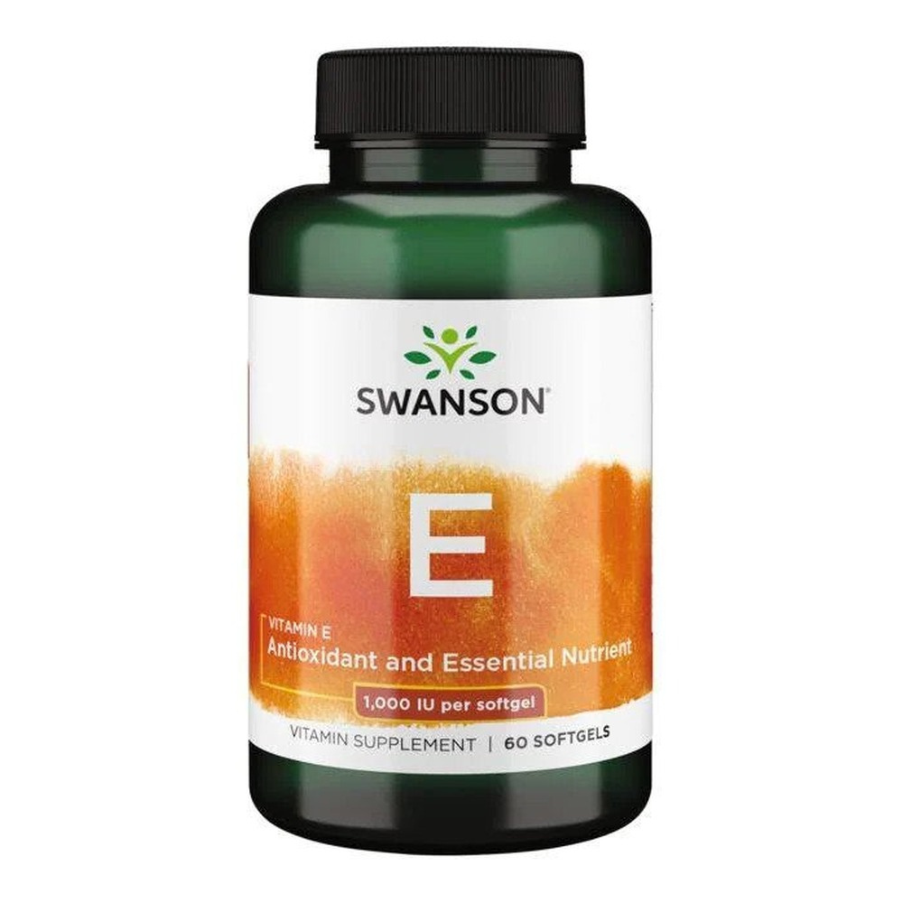 Swanson Vitamin E 1000 IU 60 Kapsułek