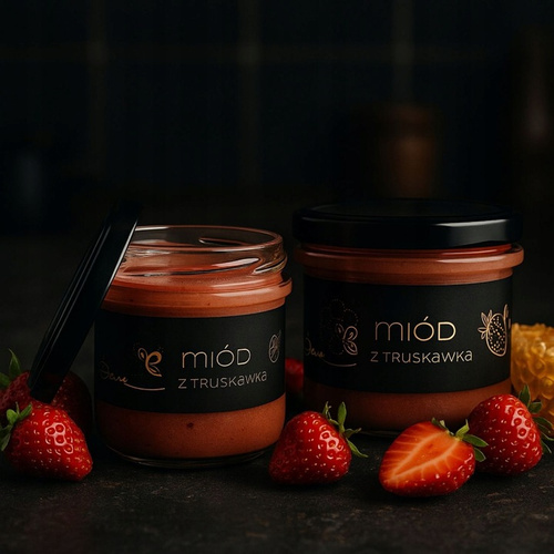 Bona Multiflower Honey with Strawberry Natural Delicious Flavor 245g