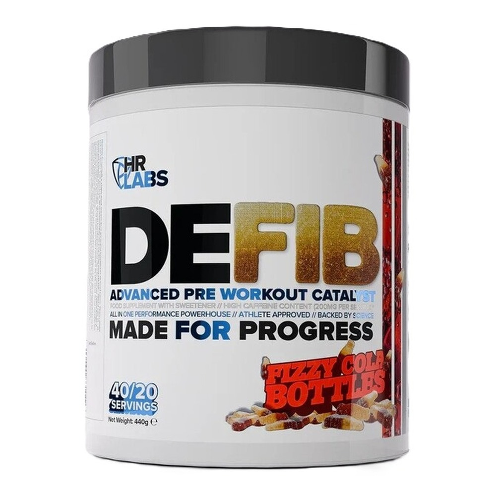 HR Labs Defib Advanced Pre Workout Catalyst Przedtreningówka, Fizzy Cola Bottles 440g