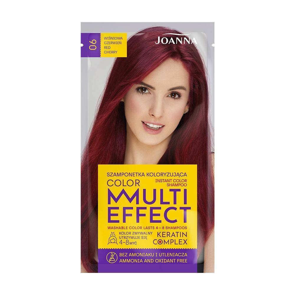 Joanna Multi Effect Szamponetka Koloryzująca 06 Wiśniowa Czerwień 35 g