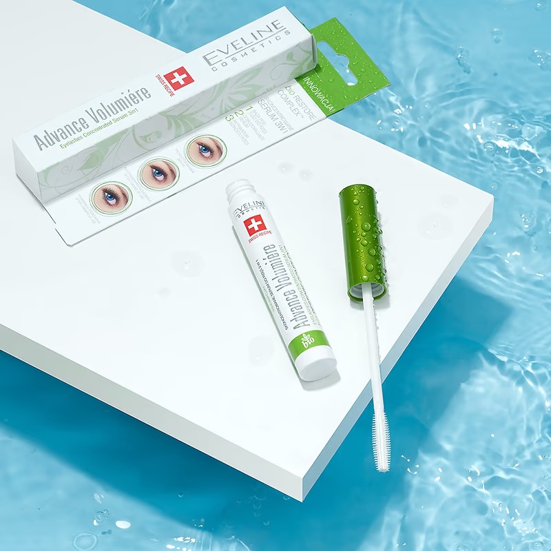 Eveline Advance Volumiere Concentrated Eyelash Serum Nourishing and Stimulating Eyelash Growth 3in1 10ml