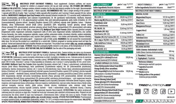 Multipack Sport Day & Night Formula 60 Capsules
