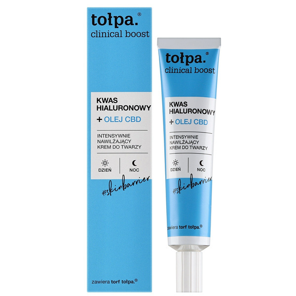 Tolpa Clinical Boost Intensywnie Nawilżający Krem do Twarzy z Kwasem Hialuronowym 40ml