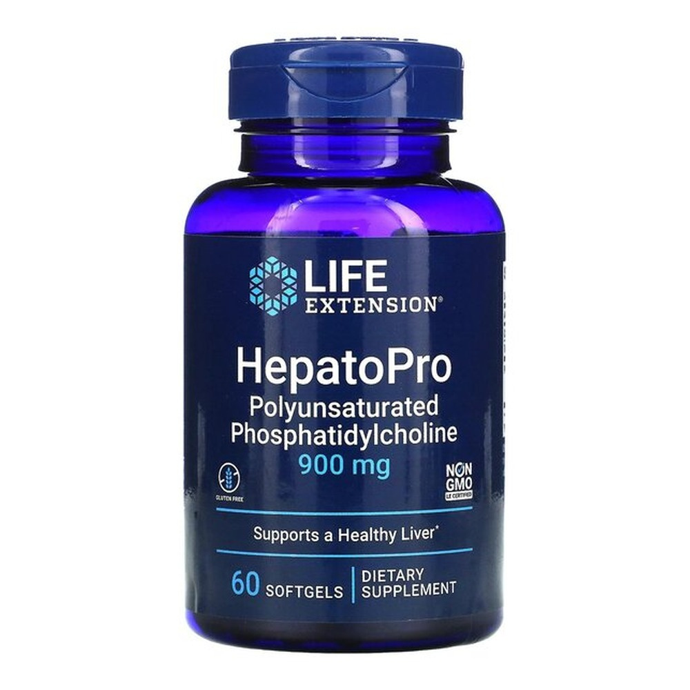 Life Extension HepatoPro Polyunsaturated Phosphatidylcholine 900mg For Liver Support 60 Softgels