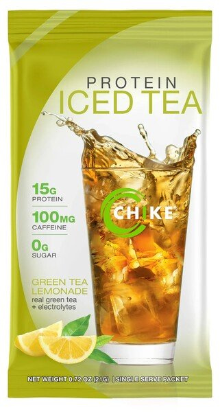 Chike Nutrition Protein Iced Tea Herbata Mrożona w Proszku Zielona Herbata z Lemoniadą Na Energię i Nawodnienie 21g