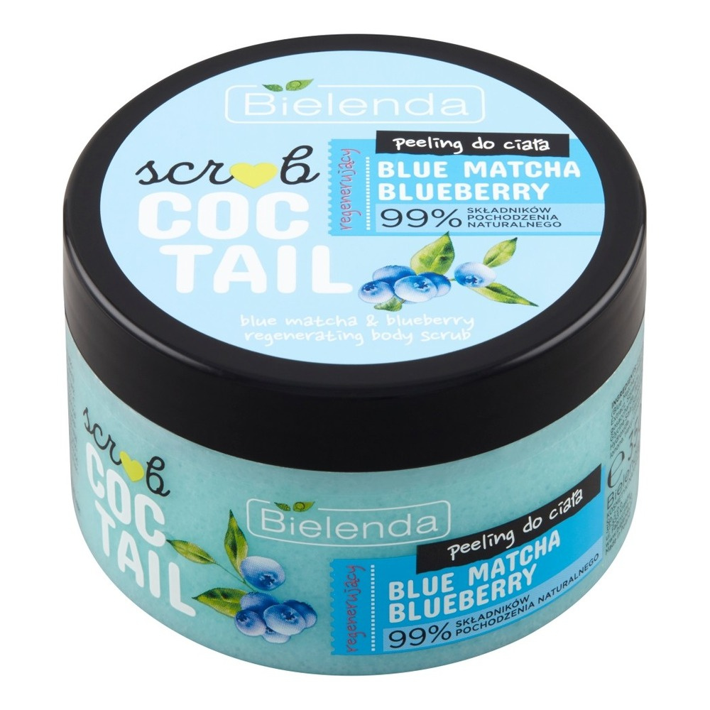 Bielenda Scrub Coctail Regenerujący Peeling do Ciała Blue Matcha & Blueberry 350g
