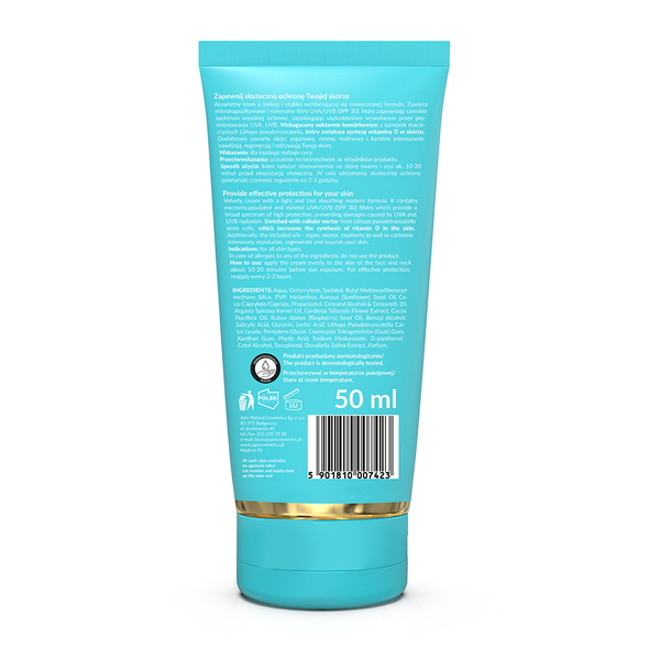 Apis Hello Summer Waterproof SPF 30 Face Sunscreen with Cellular Nectar for All Skin Types 50ml
