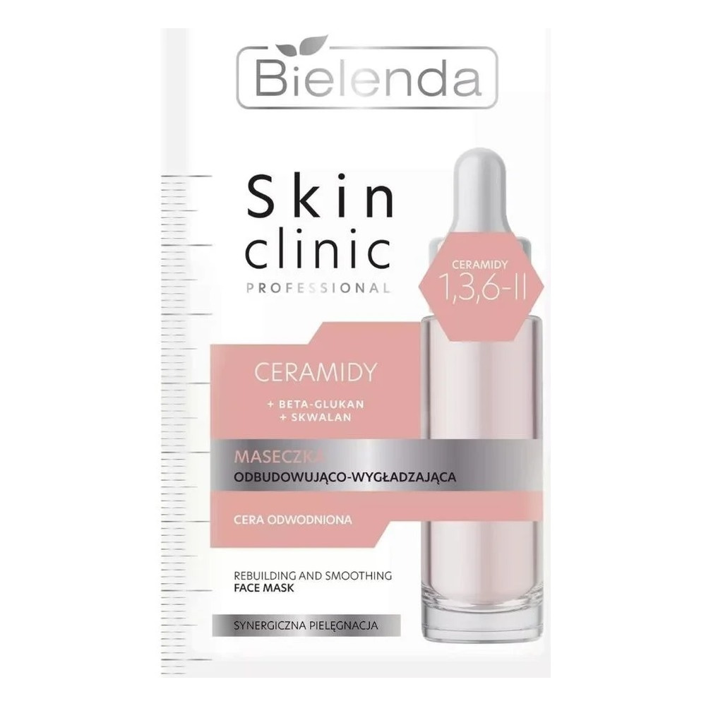 Bielenda Skin Clinic Professional Ceramide Odbudowująca i Wygładzająca Kremowa Maska do Skóry Odwodnionej 8g
