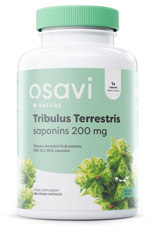 Osavi Tribulus Terrestris 200mg 180 wegańskich kapsułek na libido