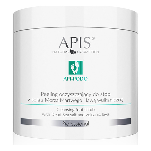 Apis Professional Api Podo Peeling Oczyszczający do Stóp z Solą z Morza Martwego i Lawą Wulkanicznią 700g