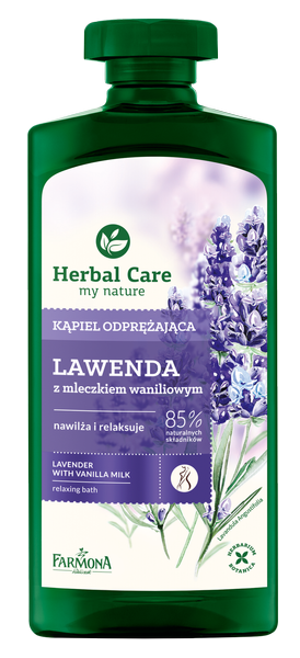 Herbal Care Relaksujący Żel Olejek do Kąpieli i pod Prysznic z Estraktem Lawendy i Mleczkiem Waniliowym 500ml
