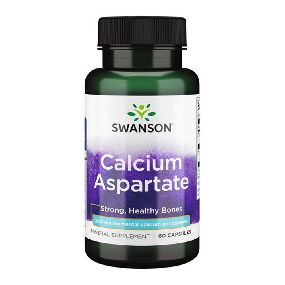 Swanson Calcium Aspartate, 200mg Elemental Calcium - 60 caps