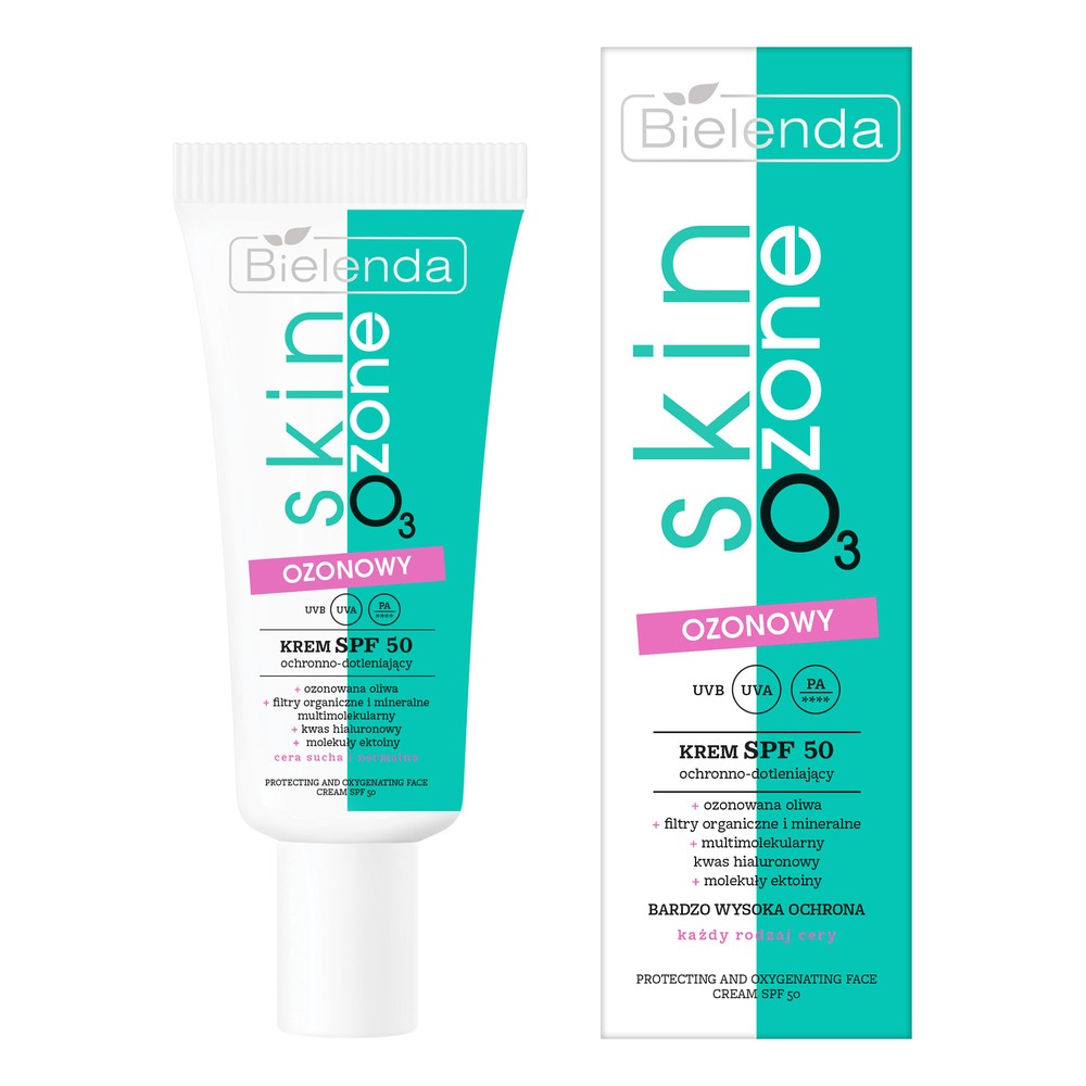 Bielenda Skin O3 Zone Ozone Ochronno-Dotleniający Ozonowy Krem SPF 50 dla każdego Rodzaju Skóry 40ml