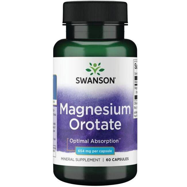 Swanson Magnesium Orotate 40mg 60 Kapsułek