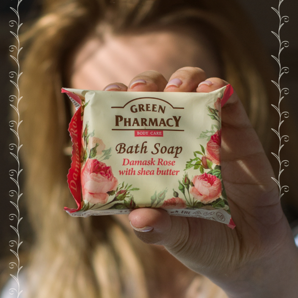 Green Pharmacy Mydło Toaletowe z Ekstraktem z Róży Damasceńskiej Masło Shea 100g