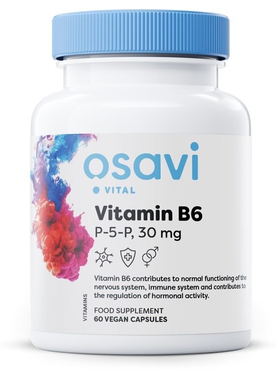 Osavi Witamina B6 P-5-P 30mg 60 kapsułek na układ nerwowy