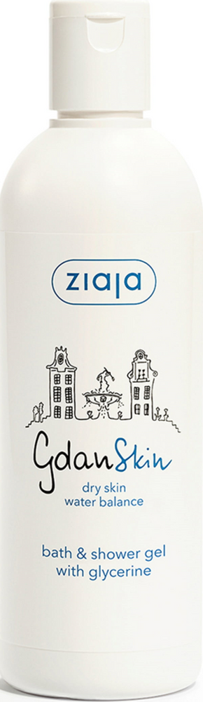 Ziaja GdanSkin Glicerynowy Żel Myjący pod Prysznic i do Kąpieli dla Skóry Suchej i Bardzo Suchej 300ml