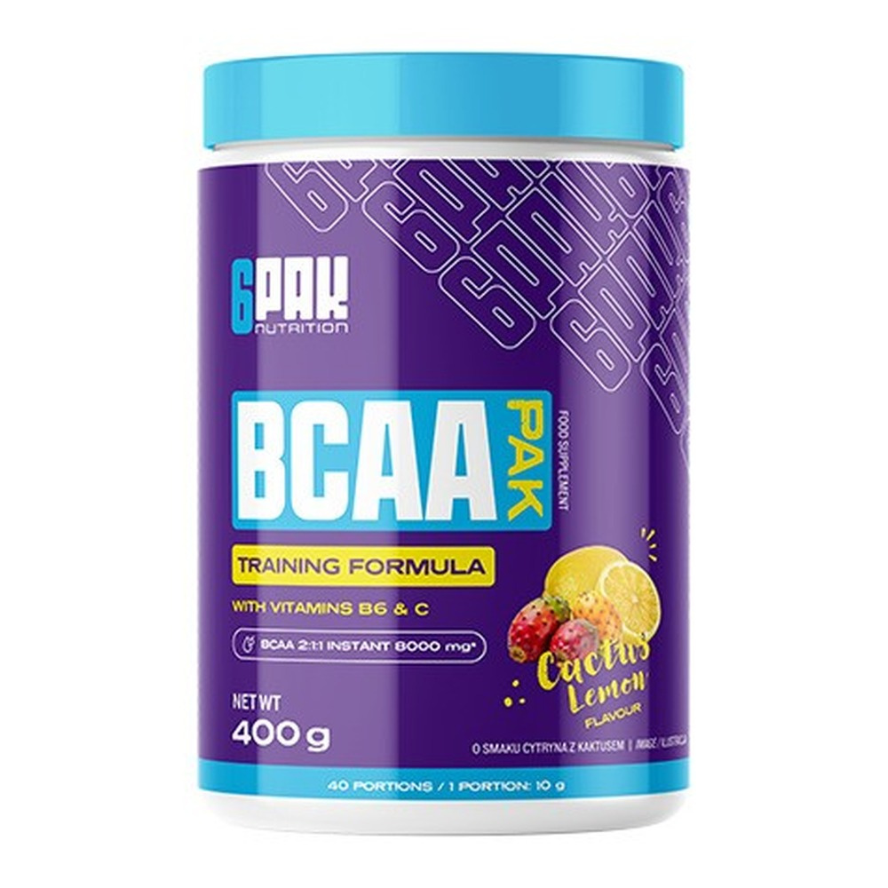 6PAK BCAA Pak, Kaktus i cytryna 400g