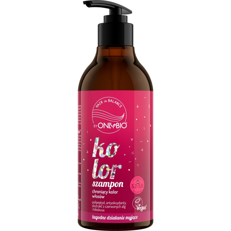 Hair in Balance by ONLYBIO Kolor Szampon chroniący kolor włosów 400 ml