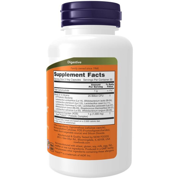 Now Foods Probiotic-10 & Bifido Boost Supports Digestive System 90 Capsules