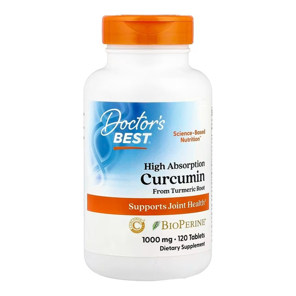 Doctor's Best High Absorption Curcumin From Turmeric Root with C3 Complex & BioPerine, 1000mg Tablets 120 tablets