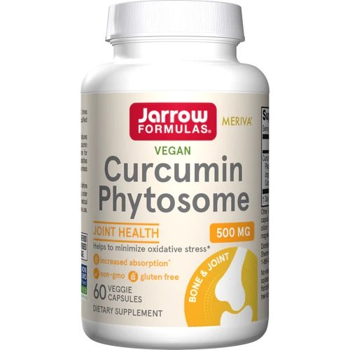 Jarrow Formulas Curcumin Phytosome Meriva 500mg for Antioxidant Support and Joint Health 60 Vcaps