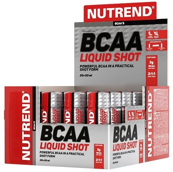 Nutrend BCAA Liquid Shot in a 2:1:1 Ratio for Muscle Support 20 x 60ml