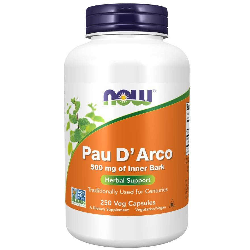 Now Foods Pau D'Arco 500mg 250 Kapsułek
