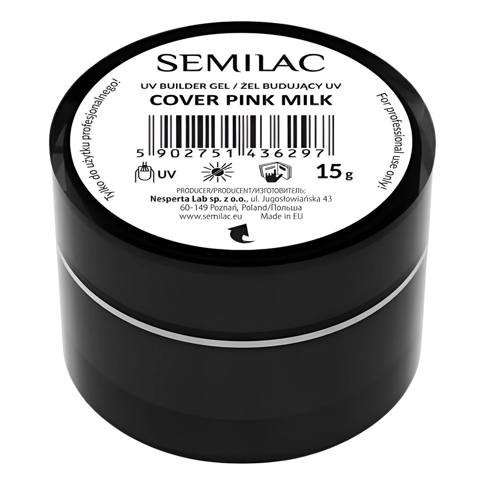 Semilac Builder Gel Cover - Pink Milk 15g