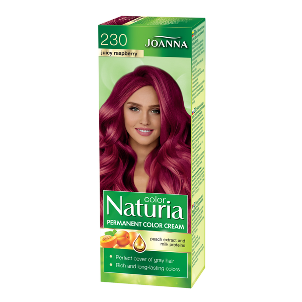 Joanna Naturia Permanent Hair Color Care Gloss Dye No. 230 Juicy Raspberry 100ml