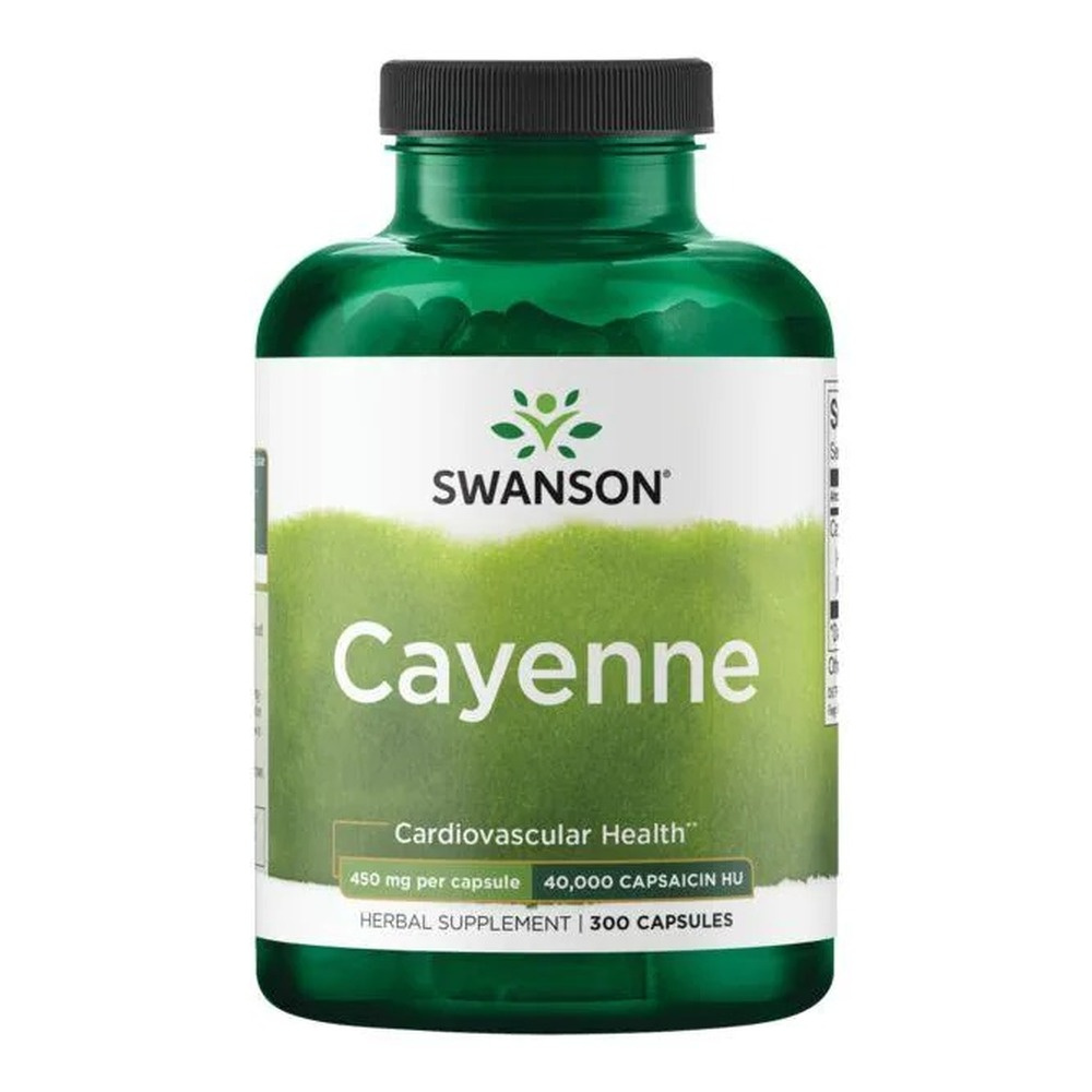 Swanson Cayenne 450mg Wspomaga Procesy Metaboliczne 300 Kapsułek