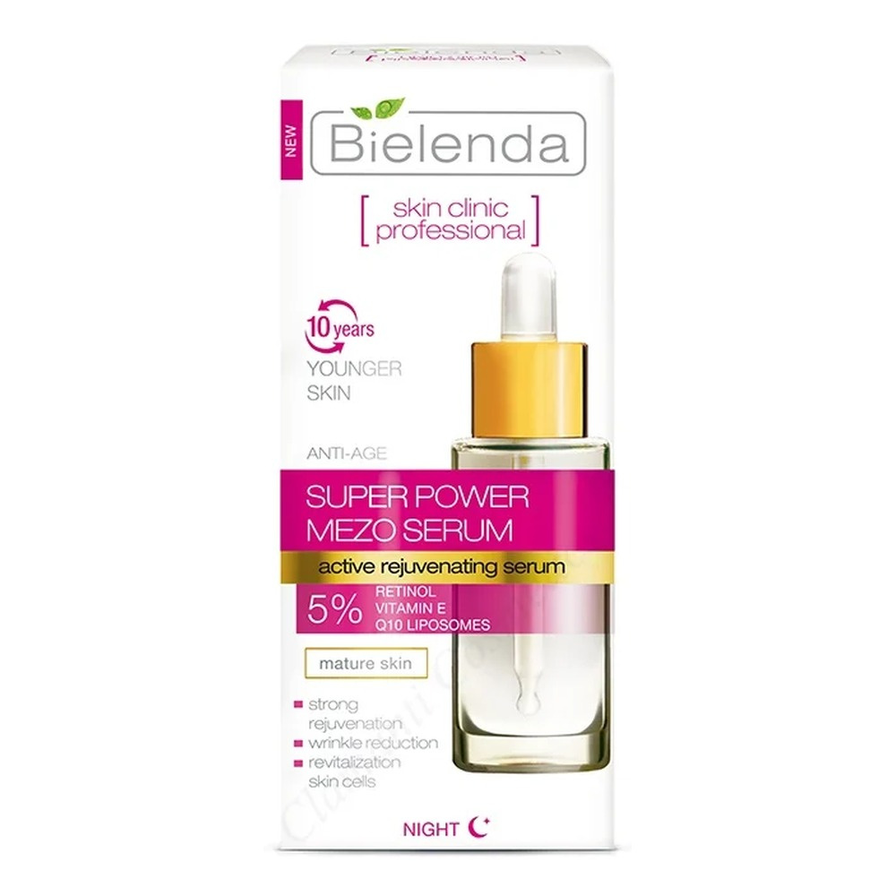 Bielenda Skin Clinic Super Power Serum do Twarzy z Retinolem i Q10 30ml