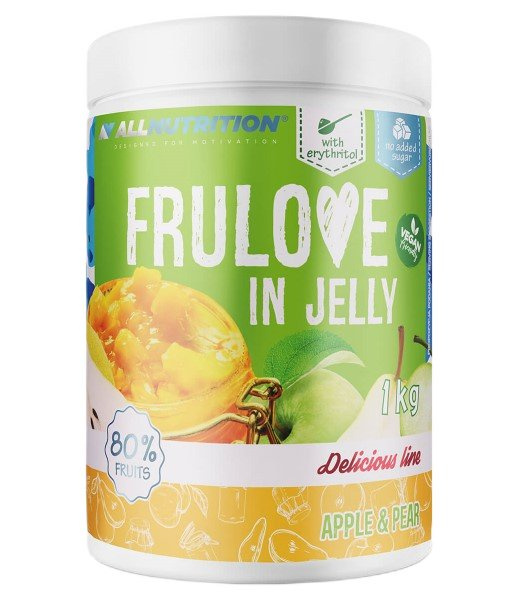 Allnutrition Frulove in Jelly Jabłko i Gruszka Owoce w Żelu Bezcukrowy Dodatek do Deserów 1000g