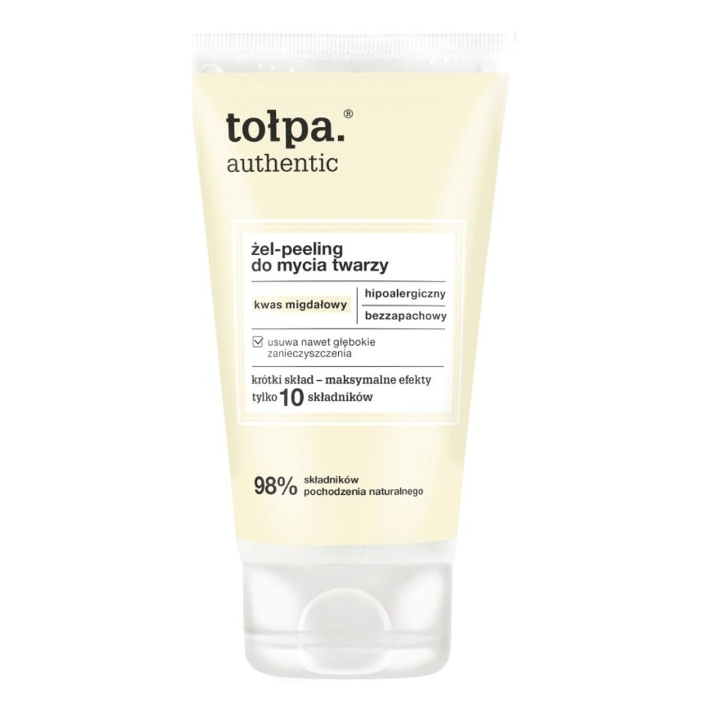 Tolpa Authentic Żel-Peeling do Twarzy Delikatny Oczyszczający 150ml