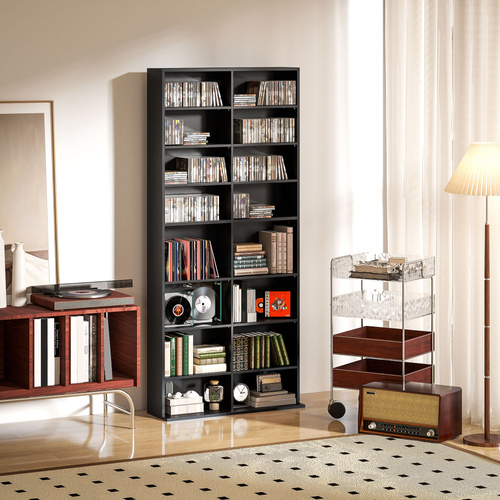 HOMCOM 640 CD Storage Tower - Black