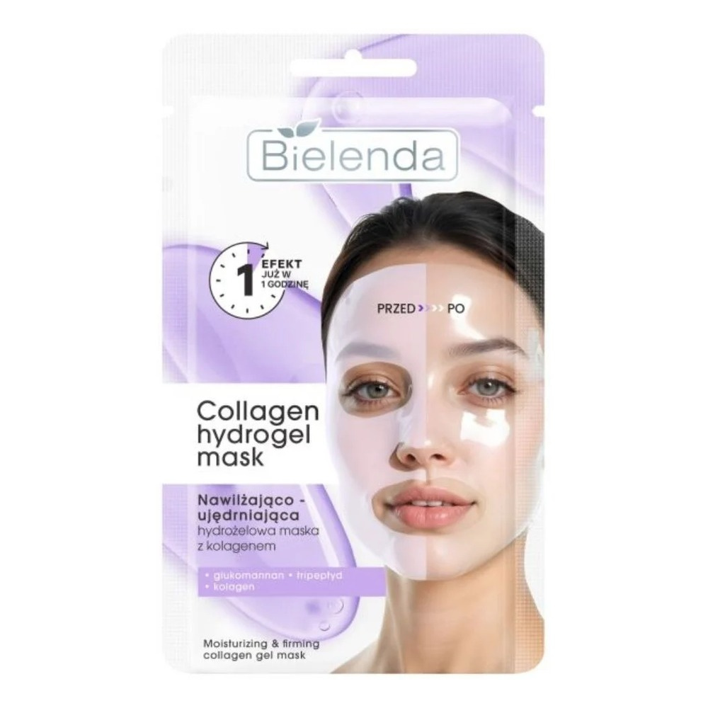 Bielenda Moisturising and Firming Hydrogel Maska Kolagenowa 1 szt