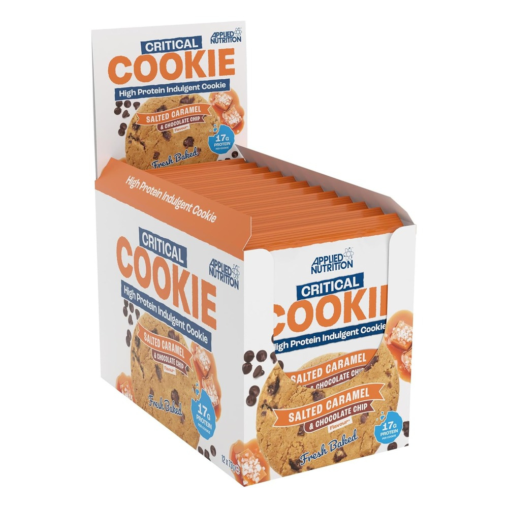 Applied Nutrition Critical Cookie, Salted Caramel & Chocolate Chip 12 x 73g