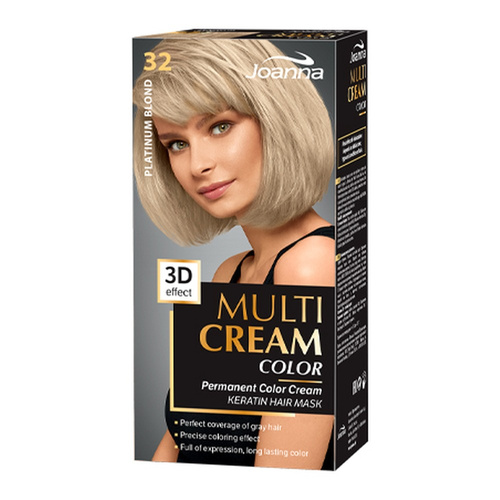 Joanna Multi Color Cream 3D Effect Hair Dye No. 32 Platinum Blonde 1 Piece