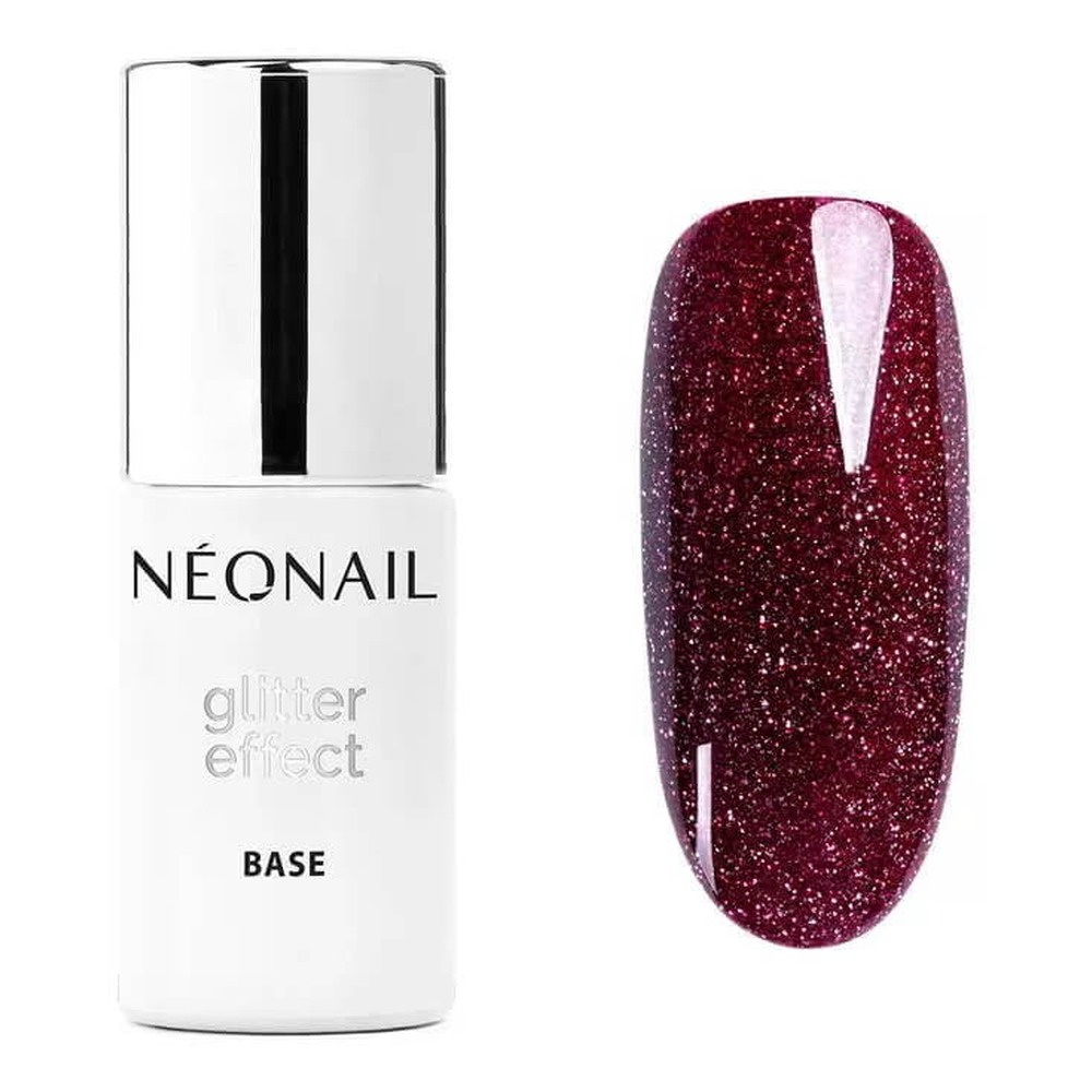 NeoNail UV/LED Soak Off Glitter Effect Base Burgund Shine 7.2ml