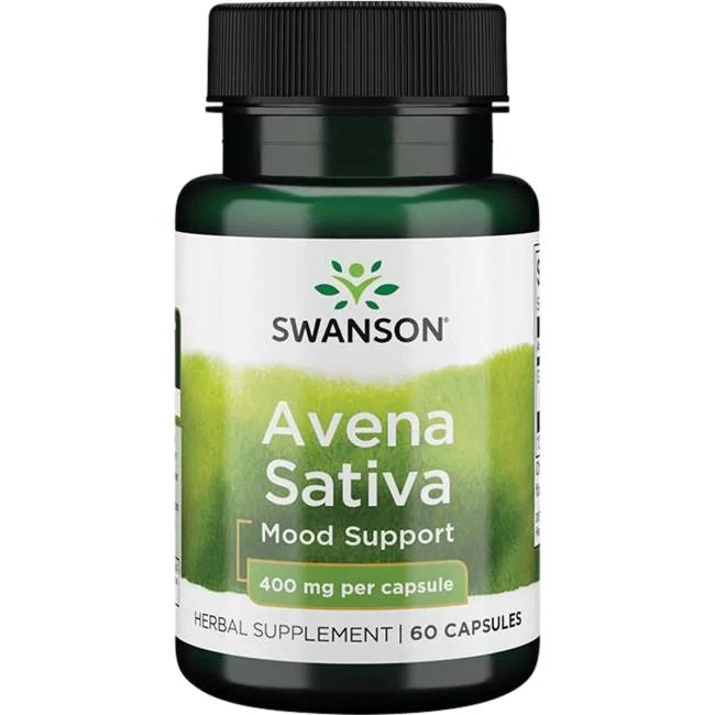 Swanson Avena Sativa 400mg Wspomaga Układ Nerwowy 60 Kapsułek