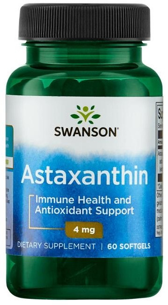 Swanson Astaxanthin 4mg 60 Softgels