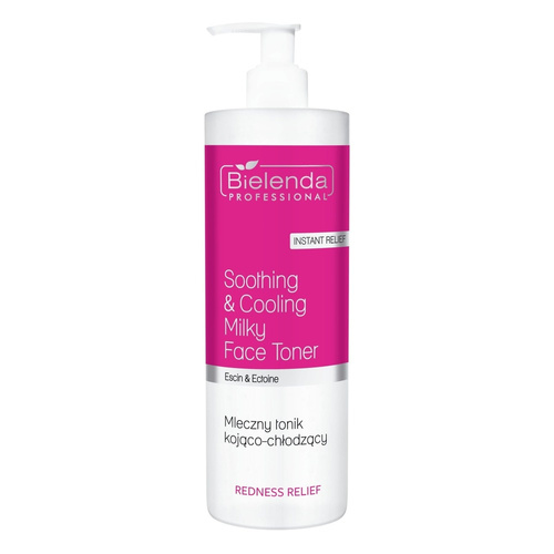 Bielenda Professional Redness Relief Milk Soothing - Cooling Tonic for Capillary Skin 500ml