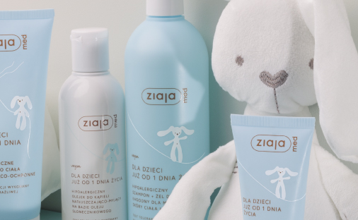 Ziaja Med Baby & Kids Przeciwsłoneczny Krem Wodoodporny do Twarzy SPF50 Ochrona Wysoka UVA+UVB dla Dzieci od 6 Miesiąca Życia 50ml