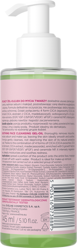 Eveline Cica Skin Soothing Facial Cleansing Gel-Oil 145ml