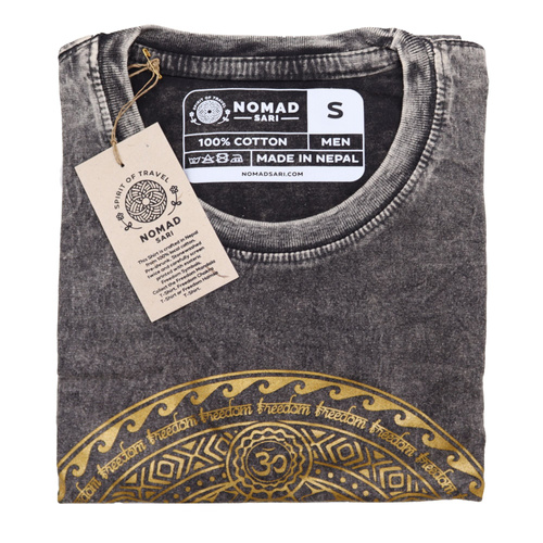 Small Stone Washed T-Shirt - Chakra - Dark Grey