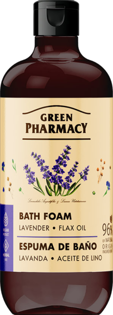 Green Pharmacy Lavender and Linseed Oil Bath Foam 500ml