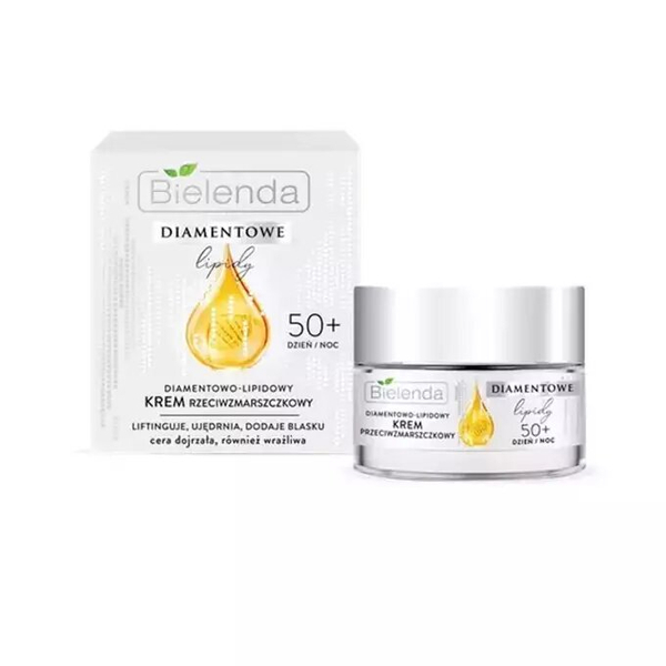 Bielenda Diamond Lipids 50+ Diamond-Lipid Anti-Wrinkle Cream for Mature and Sensitive Skin Day and Night 50ml