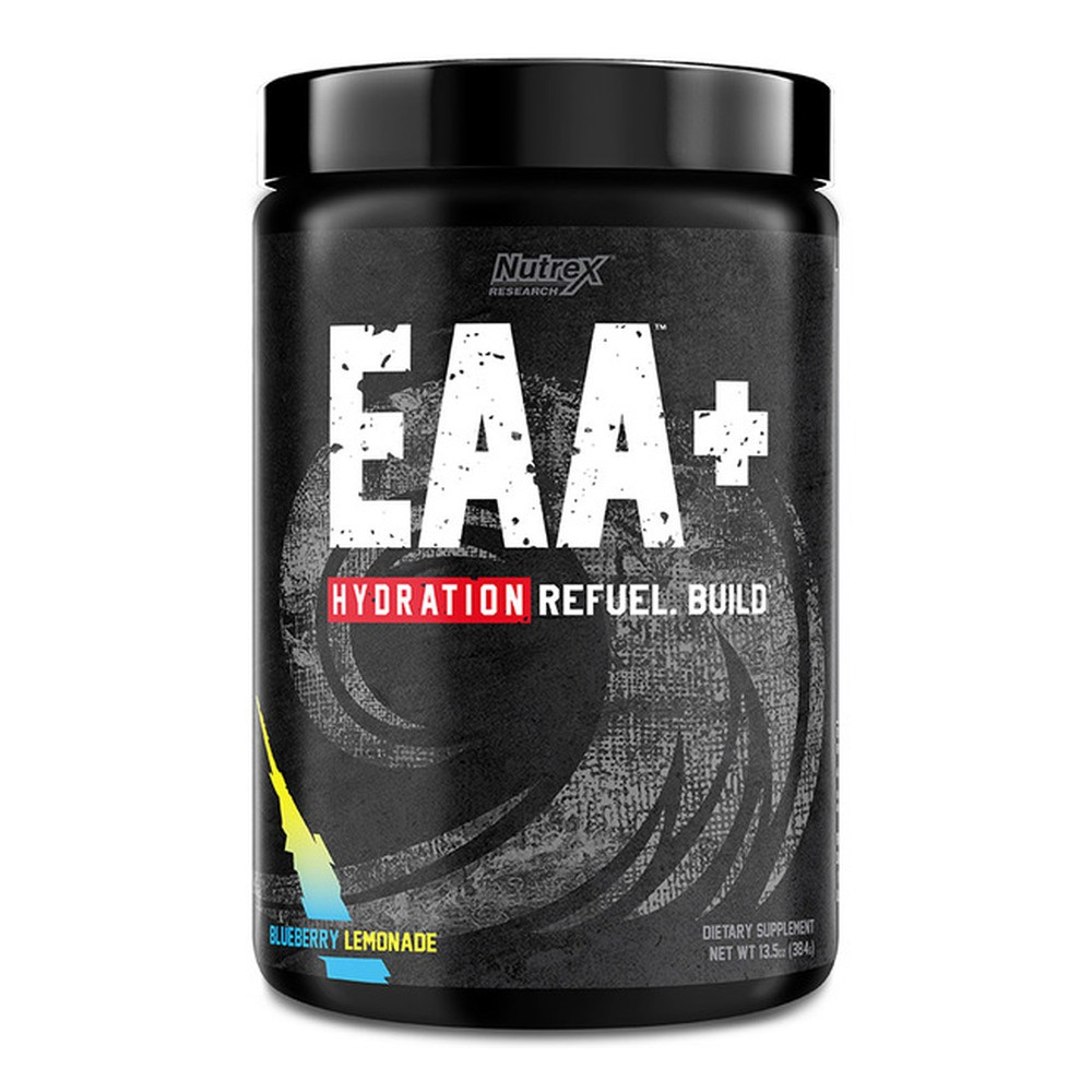 Nutrex EAA + Hydration Aminokwasy z Elektrolitami na Regenerację i Nawodnienie Mięśni Jagodowa Lemoniada 390g