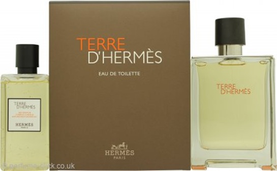 Hermès Terre d'Hermès Gift Set 100ml EDT + 80ml Shower Gel Set for Men 1 Piece