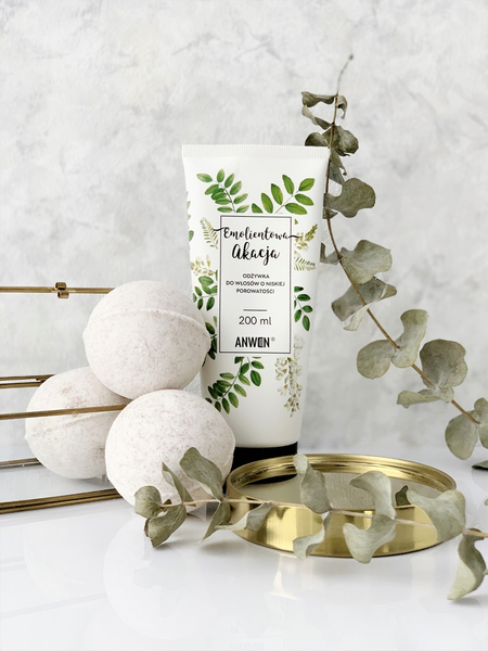 Anwen Akacja Emolientowa Odżywka do Włosów Niskoporowatych 200ml